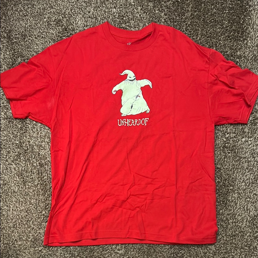 Unheardof Oogie Boogie Red Graphic glow in the dark T-Shirt Size XL used